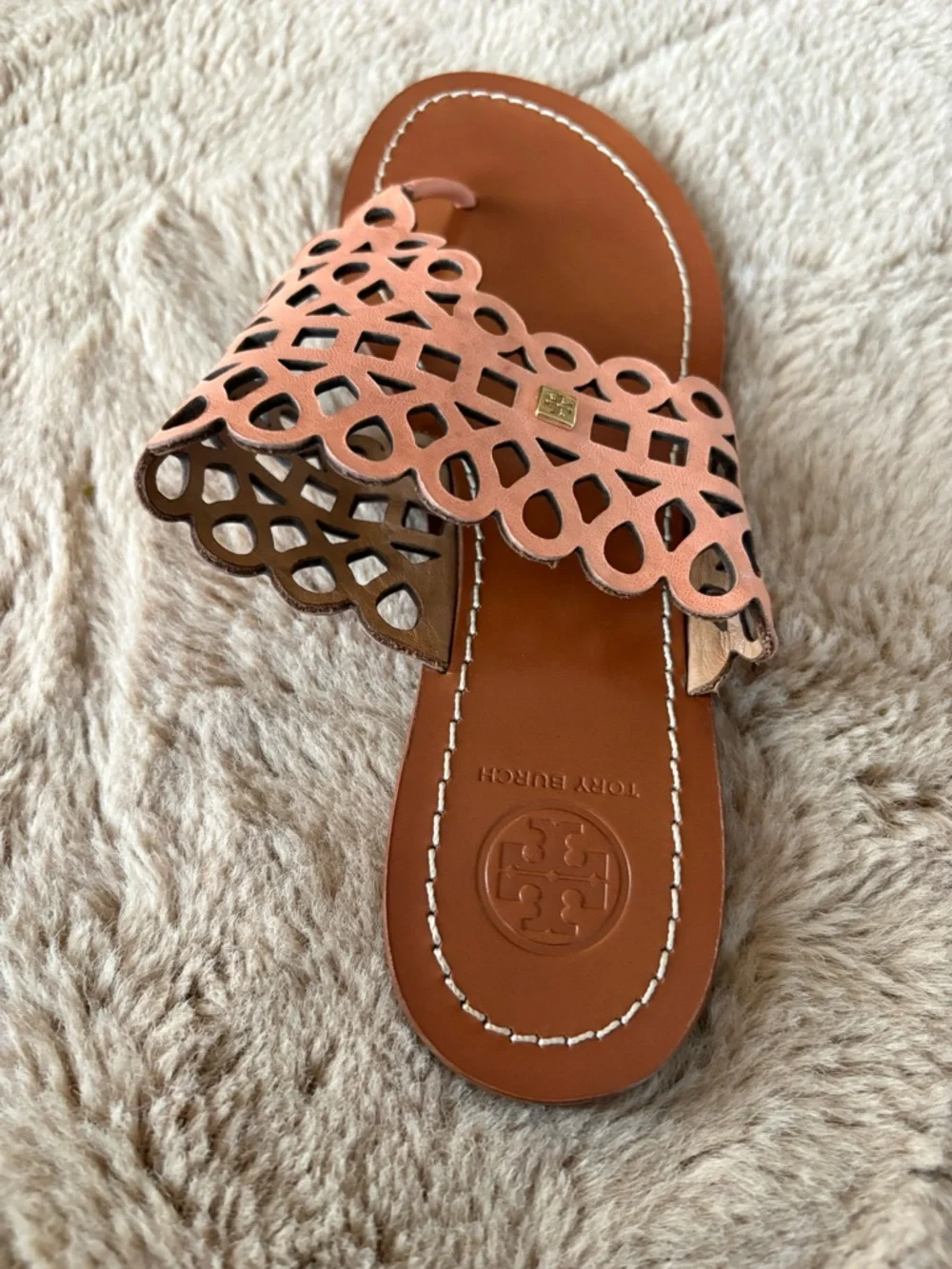 Tory Burch laser cut sandals, Women’s 6.5/7